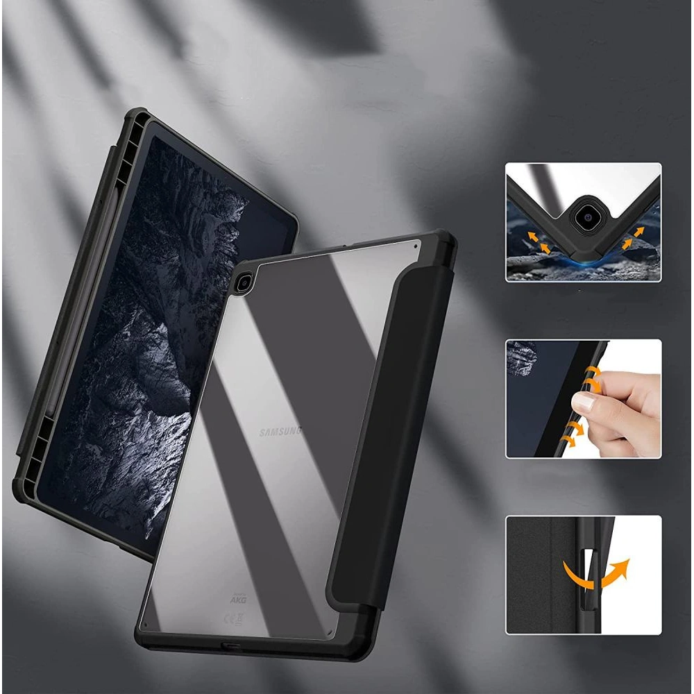 Hurtownia GSM - Etui Tech-Protect Smartcase Hybrid Samsung Galaxy Tab S6 Lite 10.4 2022/2020 Černé - THP1116BLK - {ean13} - Hurt