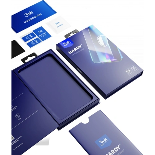 Szkło hartowane 3MK Hardy Apple iPhone 12 Pro Max czarny/black