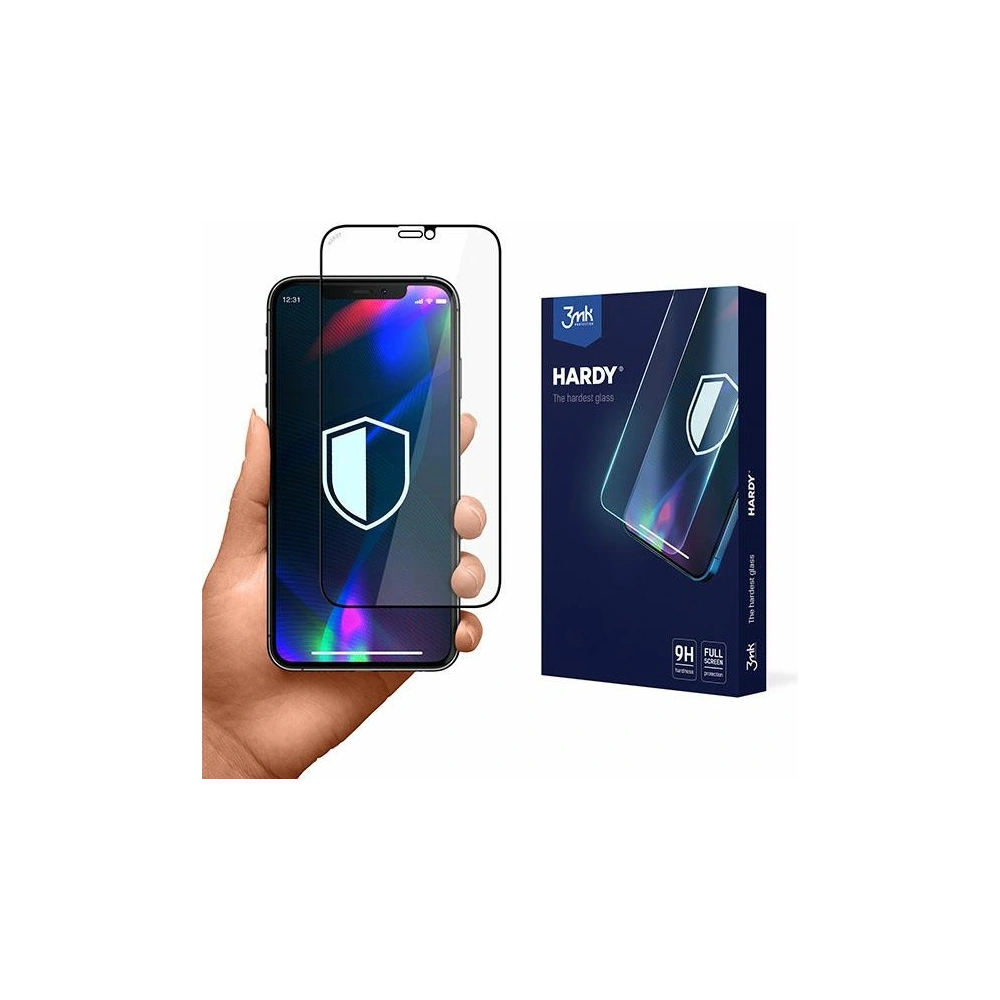 Hurtownia GSM - Szkło hartowane 3MK Hardy Apple iPhone 12/12 Pro czarny/black - 3MK3739BLK - {ean13} - Hurt