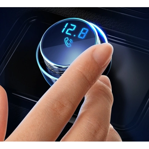 Transmiter FM 3MK HyperCar Charger - 2xUSB-A + 1 czytnik kart TF + Bluetooth