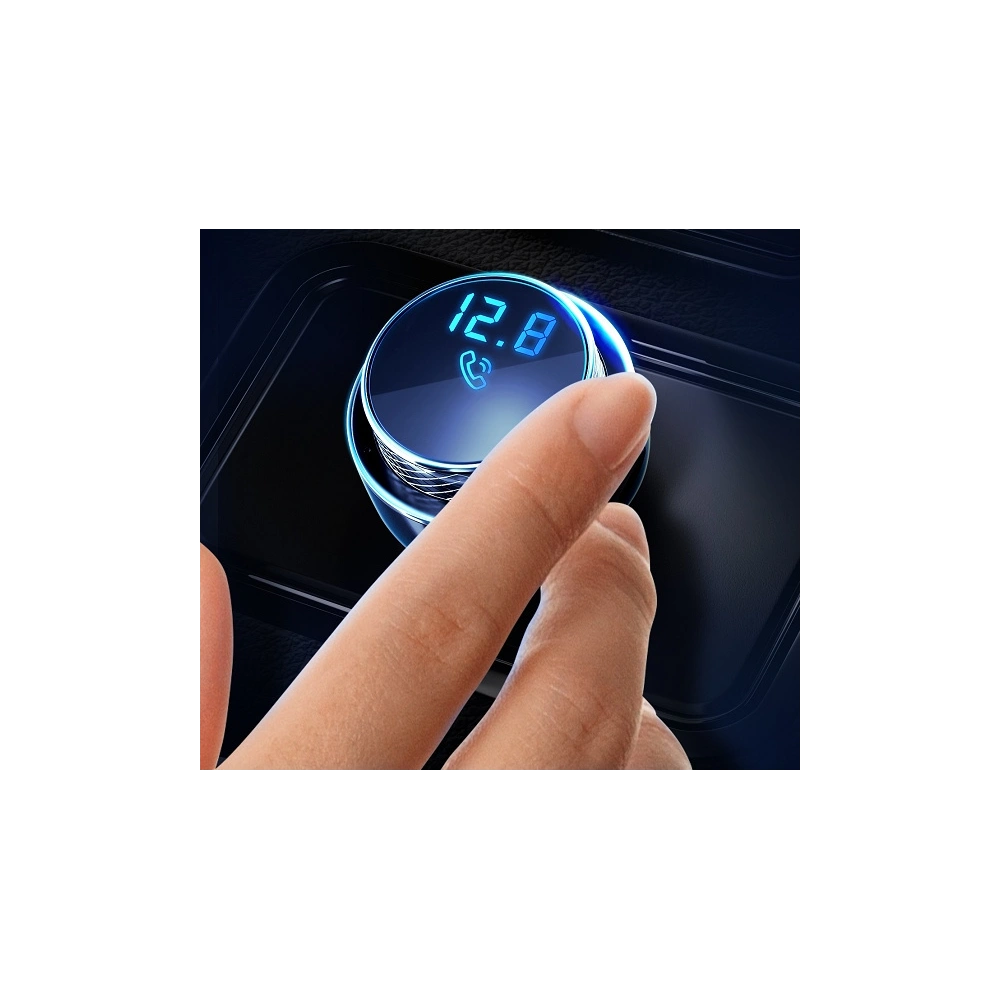Hurtownia GSM - Transmiter FM 3MK HyperCar Charger - 2xUSB-A + 1 čtečka karet TF + Bluetooth - 3MK3753 - {ean13} - Hurt