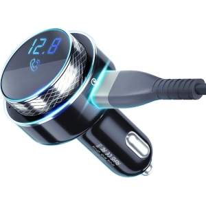 Hurtownia GSM - Transmiter FM 3MK HyperCar Charger - 2xUSB-A + 1 čtečka karet TF + Bluetooth - 3MK3753 - {ean13} - Hurt