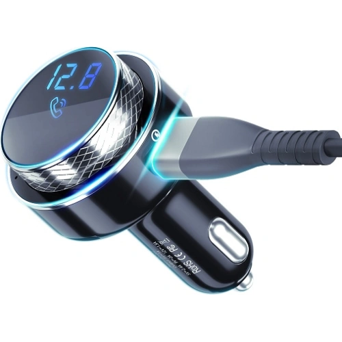 Transmiter FM 3MK HyperCar Charger - 2xUSB-A + 1 czytnik kart TF + Bluetooth