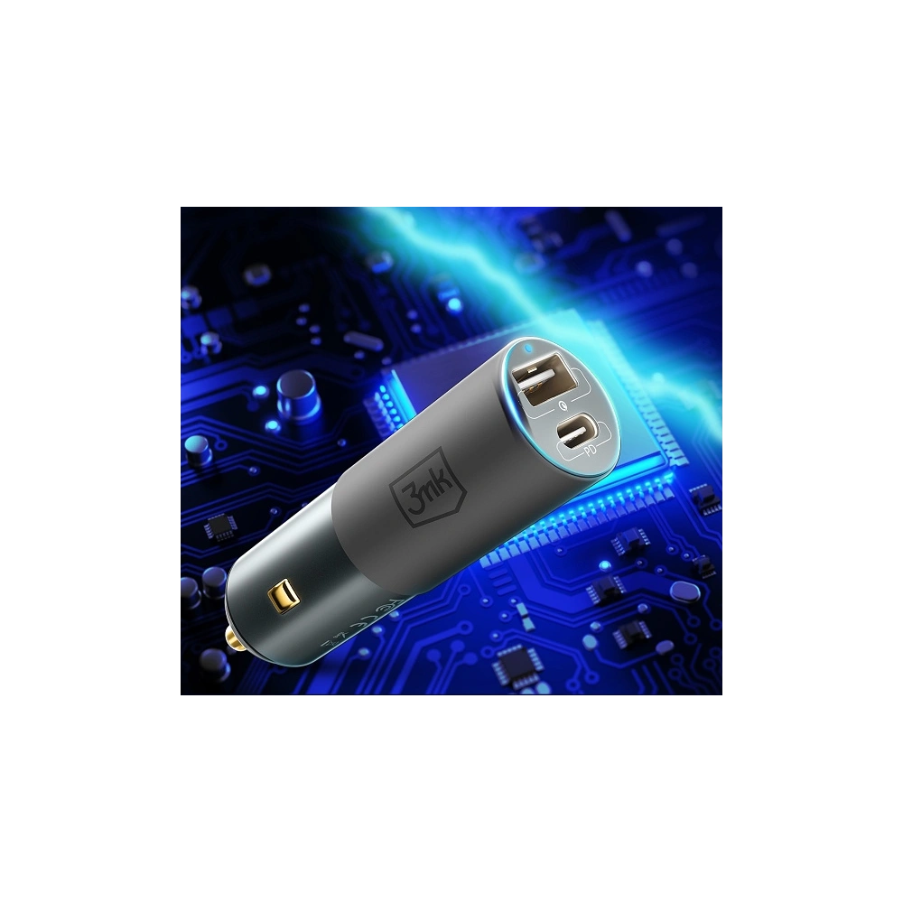 Hurtownia GSM - Automobilní nabíječka 3MK HyperCar Charger 100W Power Delivery USB-A + USB-C - 3MK3754 - {ean13} - Hurt