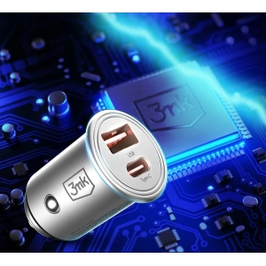 Hurtownia GSM - Ładowarka samochodowa 3MK HyperCar Charger 30W Power Delivery USB-A + USB-C - 3MK3755 - {ean13} - Hurt