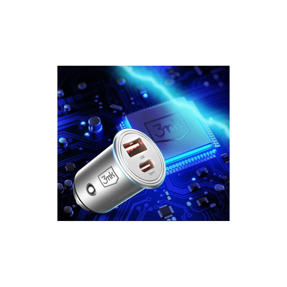 Hurtownia GSM - Auto nabíječka 3MK HyperCar Charger 30W Power Delivery USB-A + USB-C - 3MK3755 - {ean13} - Hurt