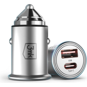 Hurtownia GSM - Ładowarka samochodowa 3MK HyperCar Charger 30W Power Delivery USB-A + USB-C - 3MK3755 - {ean13} - Hurt