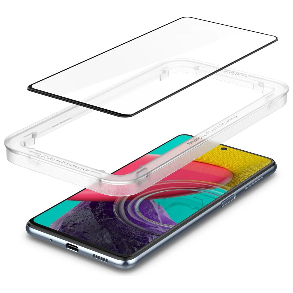 Hurtownia GSM - Tvrdé sklo Spigen GLAS.tR Slim AlignMaster Samsung Galaxy M53 5G Černé - SPN2264BLK - {ean13} - Hurt