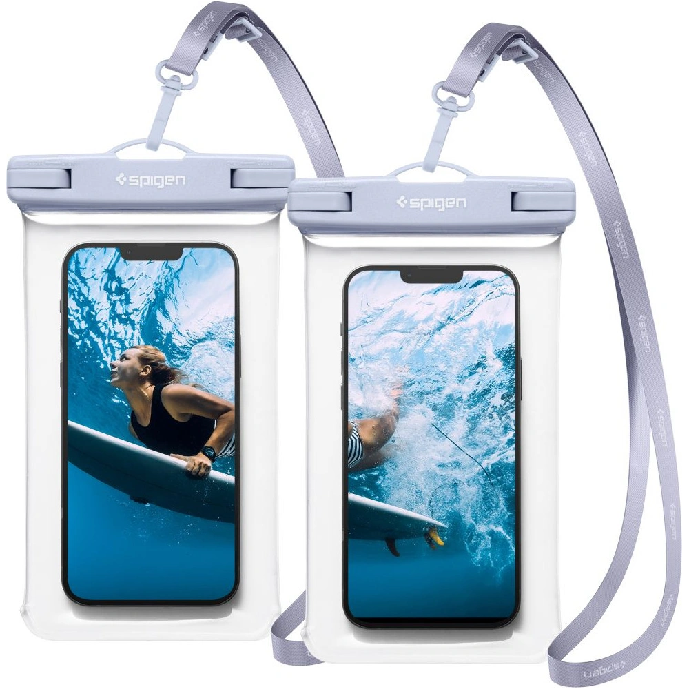 Hurtownia GSM - Univerzální vodotěsný obal Spigen A601 Univerzální vodotěsné pouzdro Aqua Blue [2 PACK] - SPN2265BLU - {ean13} - Hurt
