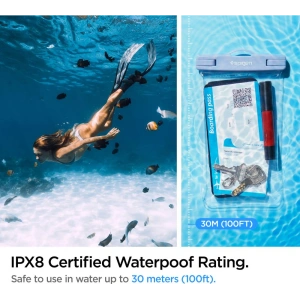 Wholesale Spigen A601 Universal Waterproof Case Aqua Blue [2 PACK] - SPN2265BLU - {ean13} - Hurt