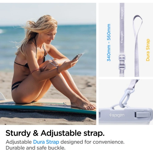 Uniwersalne wodoszczelne etui Spigen A601 Universal Waterproof Case Aqua Blue [2 PACK]