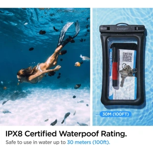 Wholesale Spigen A610 Universal Waterproof Float Case Black [2 PACK] - SPN2266BLK - {ean13} - Hurt