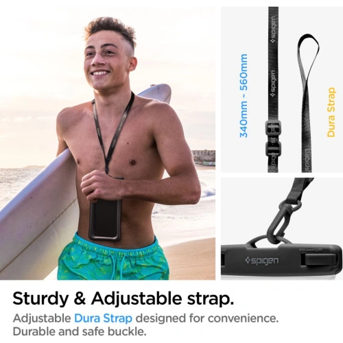 Uniwersalne wodoszczelne etui Spigen A610 Universal Waterproof Float Case Black [2 PACK]