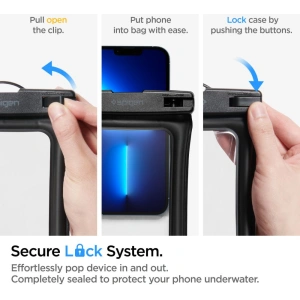 Wholesale Spigen A610 Universal Waterproof Float Case Black [2 PACK] - SPN2266BLK - {ean13} - Hurt