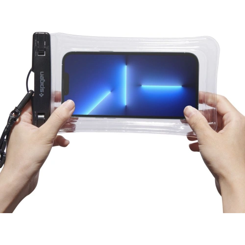 Uniwersalne wodoszczelne etui Spigen A610 Universal Waterproof Float Case Crystal Clear [2 PACK]