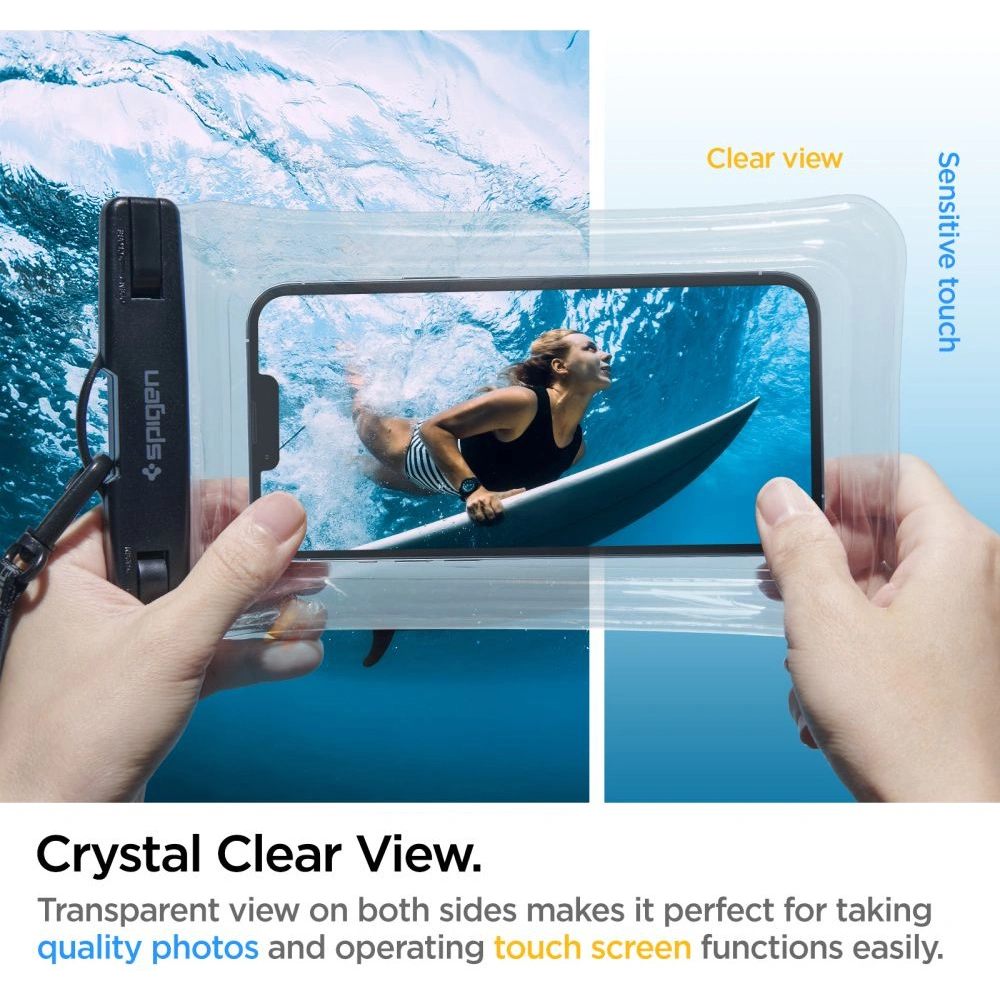 Wholesale Spigen A610 Universal Waterproof Float Case Crystal Clear [2 PACK] - SPN2267CL - {ean13} - Hurt