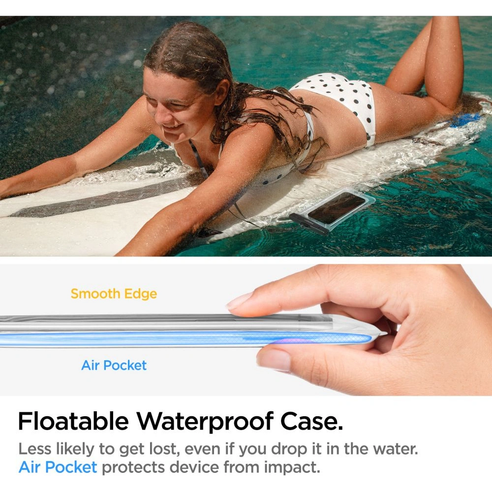 Wholesale Spigen A610 Universal Waterproof Float Case Crystal Clear [2 PACK] - SPN2267CL - {ean13} - Hurt