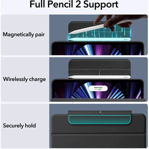 Etui ESR Rebound Hybrid Apple iPad Pro 11 2020/2021 (2. i 3. generacji) Black