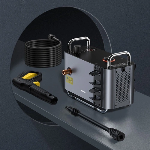 Przenośna myjka ciśnieniowa Baseus F1 (zestaw M) szary