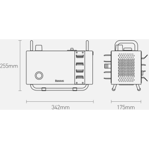 Wholesale Baseus F1 Car Pressure Washer EU Tarnish (M) gray (CRXCJ-B0A) - BSU3268GRY - {ean13} - Hurt