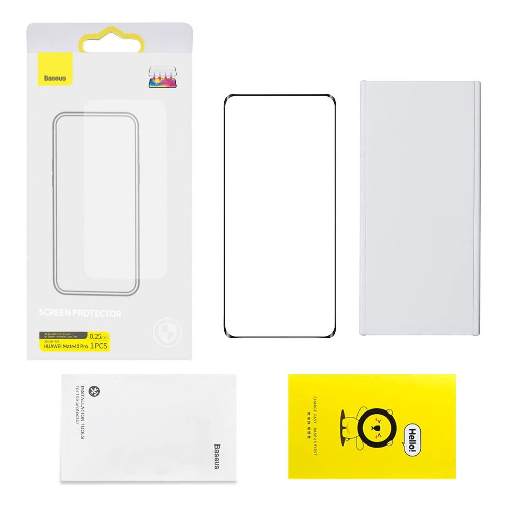 Hurtownia GSM - Tvrzené sklo Baseus 0,25mm Huawei Mate 40 Pro Full Cover - BSU3269 - {ean13} - Hurt