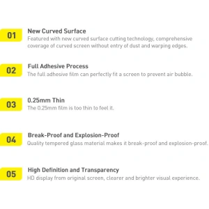 Wholesale Baseus 0.25mm tempered glass for Huawei Mate 40 Pro full screen with frame + mounting kit (SGQJ010101) - BSU3269 - {ean13} - Hurt