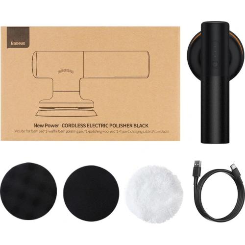 Bezprzewodowa elektryczna maszyna polerska Baseus 30W 4000mAh czarna