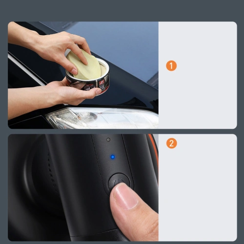 Bezprzewodowa elektryczna maszyna polerska Baseus 30W 4000mAh czarna