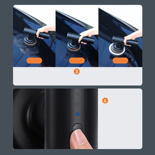 Bezprzewodowa elektryczna maszyna polerska Baseus 30W 4000mAh czarna