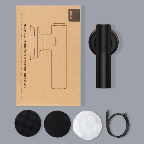 Bezprzewodowa elektryczna maszyna polerska Baseus 30W 4000mAh czarna