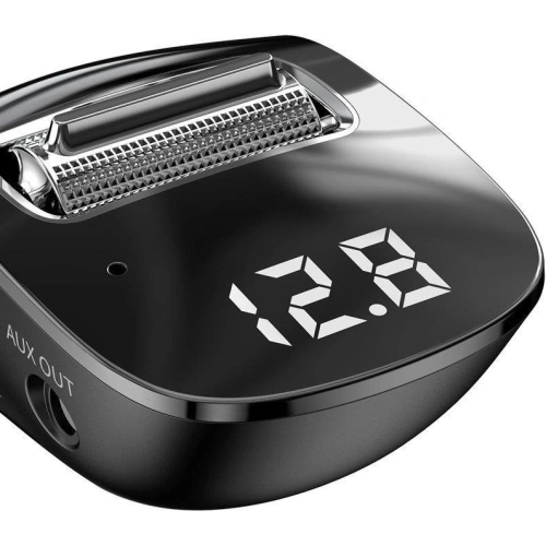 Transmiter FM Baseus F40 Bluetooth port AUX ładowarka samochodowa 2x USB 15W 2A czarny