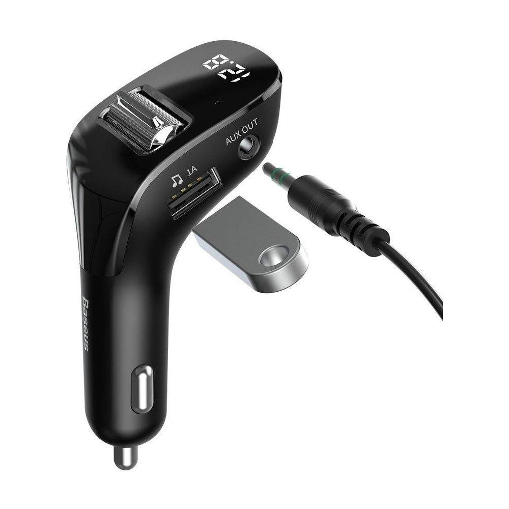 Hurtownia GSM - Transmiter FM Baseus F40 Bluetooth port AUX nabíječka do auta 2x USB 15W 2A černá - BSU3273BLK - {ean13} - Hurt