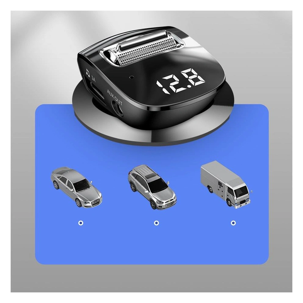 Hurtownia GSM - Transmiter FM Baseus F40 Bluetooth port AUX nabíječka do auta 2x USB 15W 2A černá - BSU3273BLK - {ean13} - Hurt