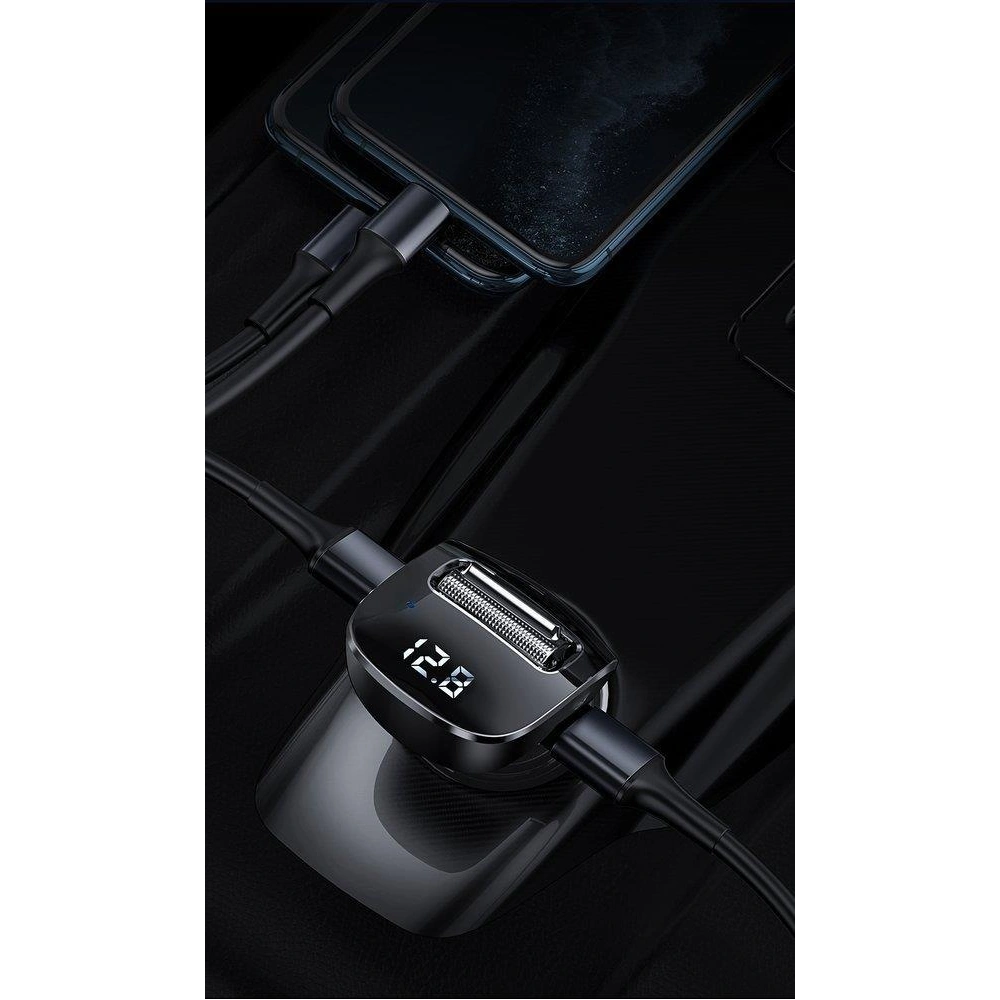 Baseus F40 transmitter FM audio transmitter Bluetooth AUX port car charger 2x USB 15W 2A black