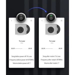 Baseus F40 transmitter FM audio transmitter Bluetooth AUX port car charger 2x USB 15W 2A black