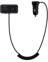 Transmitter FM Baseus S-16 Bluetooth 5.0 2x USB nabíječka do auta AUX MP3 TF micro SD 3,1 A černá