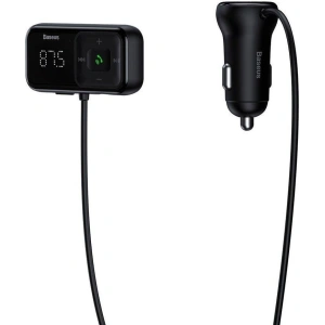 Hurtownia GSM - Transmitter FM Baseus S-16 Bluetooth 5.0 2x USB nabíječka do auta AUX MP3 TF micro SD 3,1 A černá - BSU3274BLK - {ean13} - Hurt
