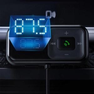 Hurtownia GSM - Transmitter FM Baseus S-16 Bluetooth 5.0 2x USB nabíječka do auta AUX MP3 TF micro SD 3,1 A černá - BSU3274BLK - {ean13} - Hurt