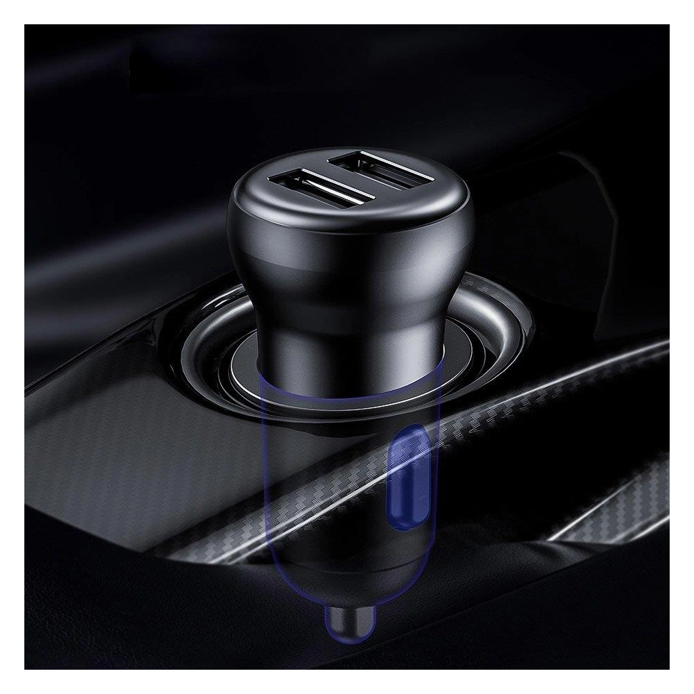 Hurtownia GSM - Transmitter FM Baseus S-16 Bluetooth 5.0 2x USB nabíječka do auta AUX MP3 TF micro SD 3,1 A černá - BSU3274BLK - {ean13} - Hurt