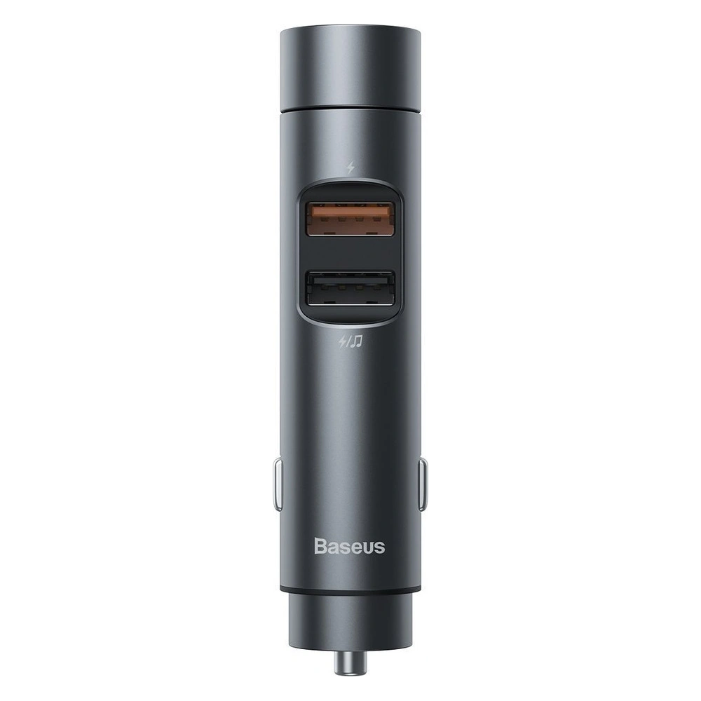 Hurtownia GSM - Transmiter FM Baseus Bluetooth 5.0 nabíječka do auta 2x USB 3 A 18 W PPS Quick Charge 3.0 AFC FCP grafitový - BSU3275GPH - {ean13} - Hurt