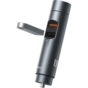 Hurtownia GSM - Transmiter FM Baseus Bluetooth 5.0 nabíječka do auta 2x USB 3 A 18 W PPS Quick Charge 3.0 AFC FCP grafitový - BSU3275GPH - {ean13} - Hurt