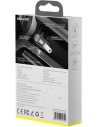 Wholesale Baseus FM Transmiter Bluetooth 5.0 car charger 2x USB 3 A 18 W PPS Quick Charge 3.0 AFC FCP graphite - BSU3275GPH - {ean13} - Hurt