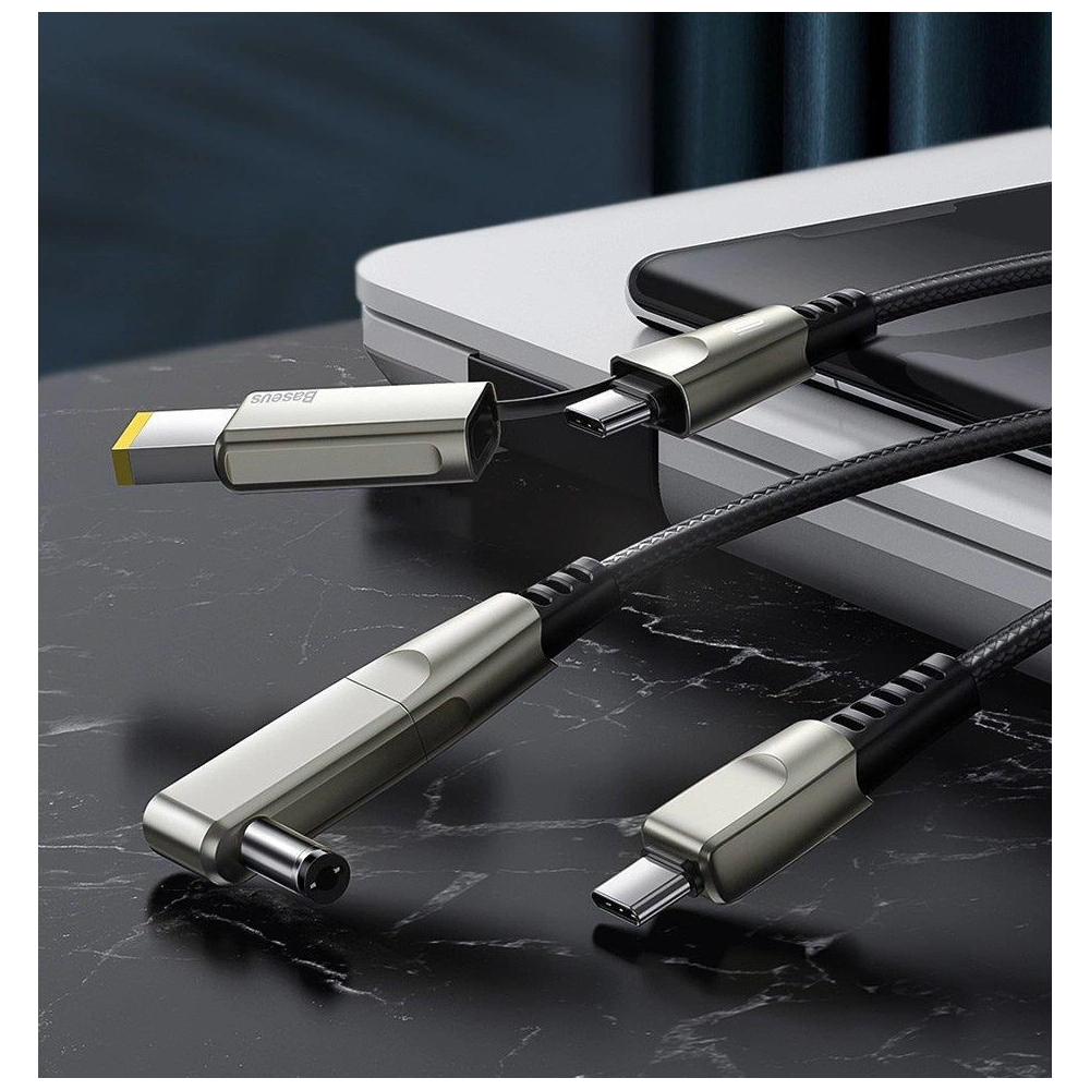 Hurtownia GSM - Kabel Baseus Flash Series 2w1 USB-C - USB-C + DC adaptér 100W 2m černý - BSU3276BLK - {ean13} - Hurt