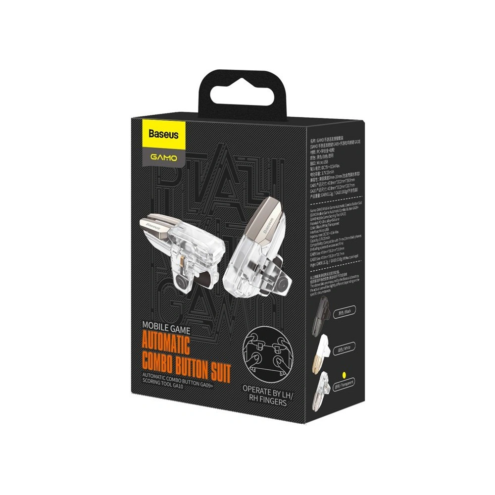 Hurtownia GSM - Przyciski do gier Baseus GAMO GA10 do telefonu pad gamepad joystick przezroczysty - BSU3280CL - {ean13} - Hurt