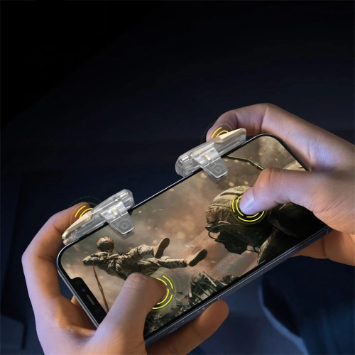 Przyciski do gier Baseus GAMO GA10 do telefonu pad gamepad joystick przezroczysty