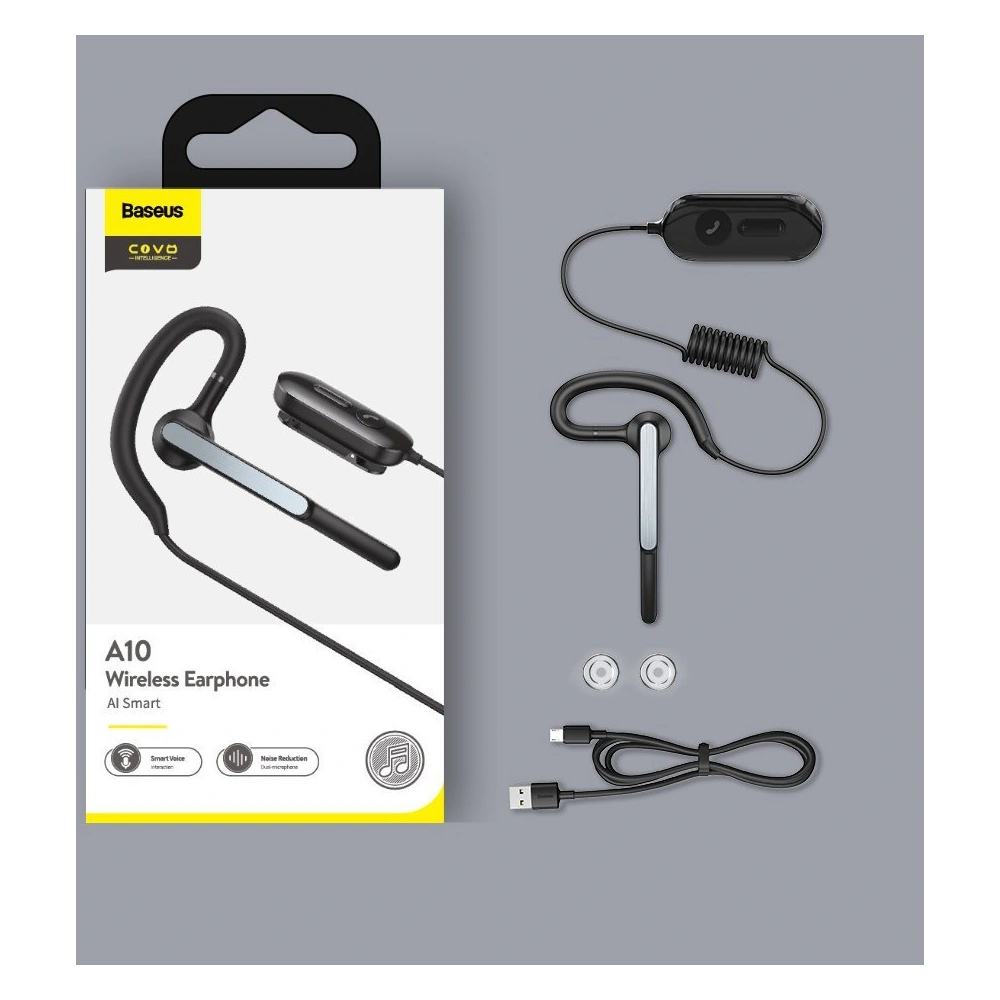 Hurtownia GSM - Sluchátko Baseus Covo Bluetooth 5.0 ovládané hlasem černé - BSU3281BLK - {ean13} - Hurt