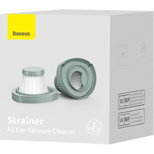 2x filtr Baseus wkład do odkurzacza samochodowego Baseus A1 biały