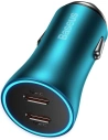 Auto nabíječka Baseus Golden Contactor Pro 2x USB-C 40W modrá