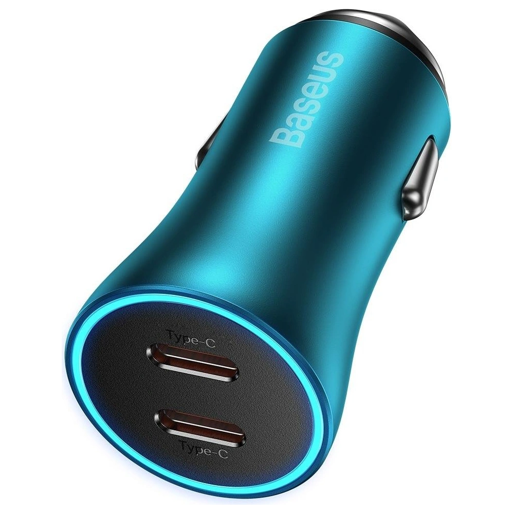 Hurtownia GSM - Auto nabíječka Baseus Golden Contactor Pro 2x USB-C 40W modrá - BSU3283BLU - {ean13} - Hurt
