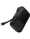 Wholesale Baseus Qpow powerbank 10000mAh built-in Lightning 20W Quick Charge cable SCP AFC FCP black - BSU3284BLK - {ean13} - Hurt
